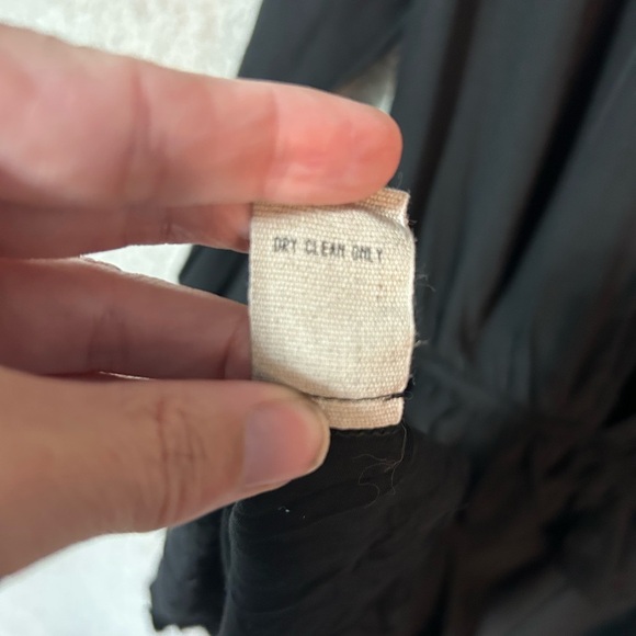 Lace Babydoll Mini Dress Long sleeve Dark Romantic Goth Black Bow Y2K 90, Medium - Picture 10 of 11